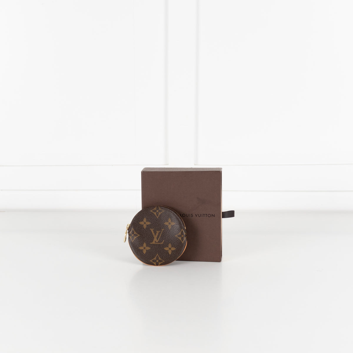 Louis Vuitton Brown Monogram Round Coin Purse - Image 1