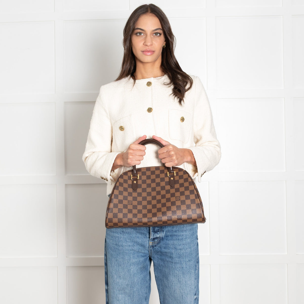 Louis Vuitton Ribera MM in brown Damier Ebene - Image 4