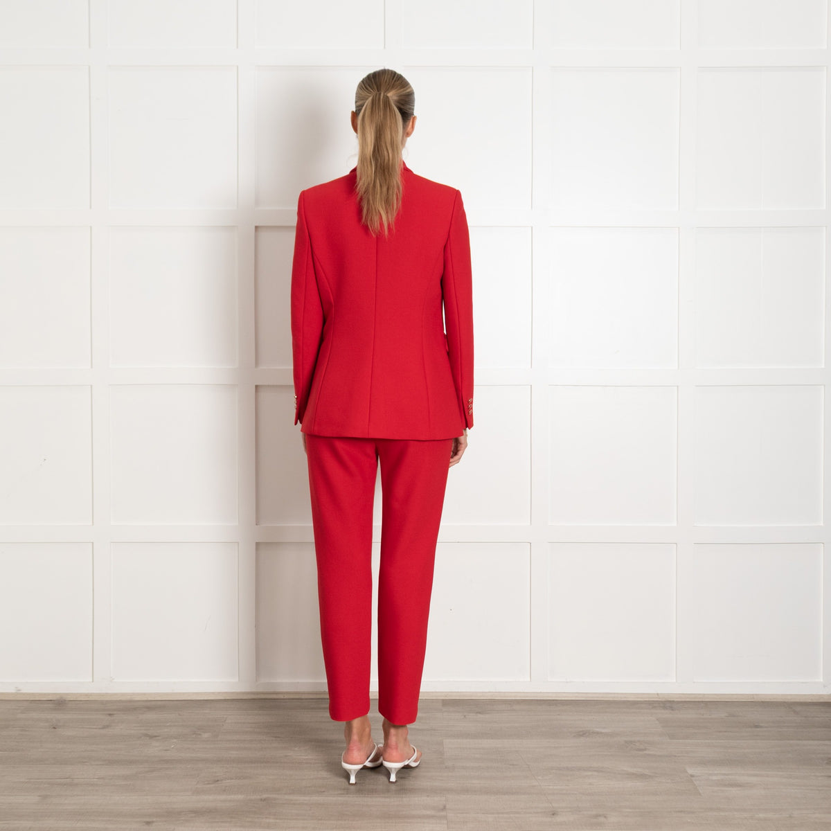 Maje Red Double Breasted Blazer - Image 5