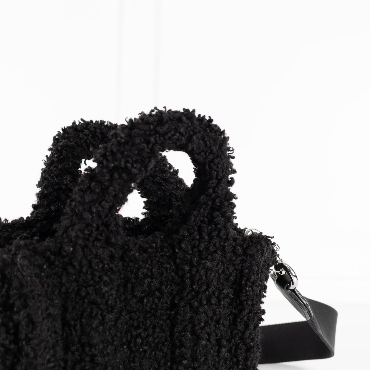 Marc Jacobs Black Teddy Micro Tote Handle and Strap Bag - Image 13