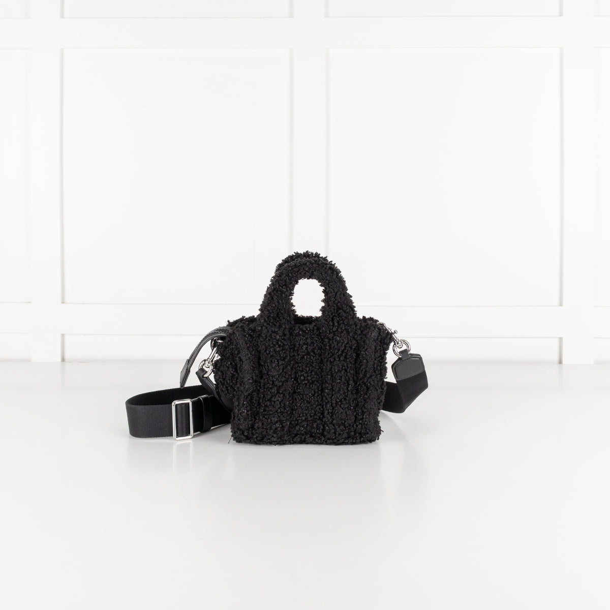 Marc Jacobs Black Teddy Micro Tote Handle and Strap Bag - Image 3