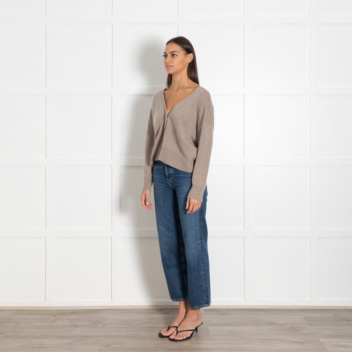 Marella Beige Cardigan With Buttons - Image 3