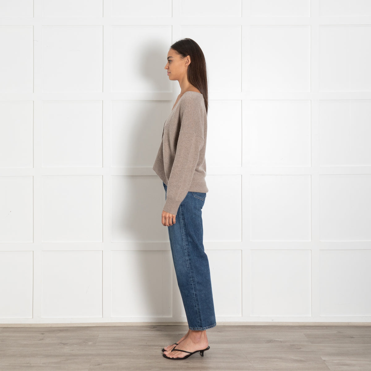 Marella Beige Cardigan With Buttons - Image 4