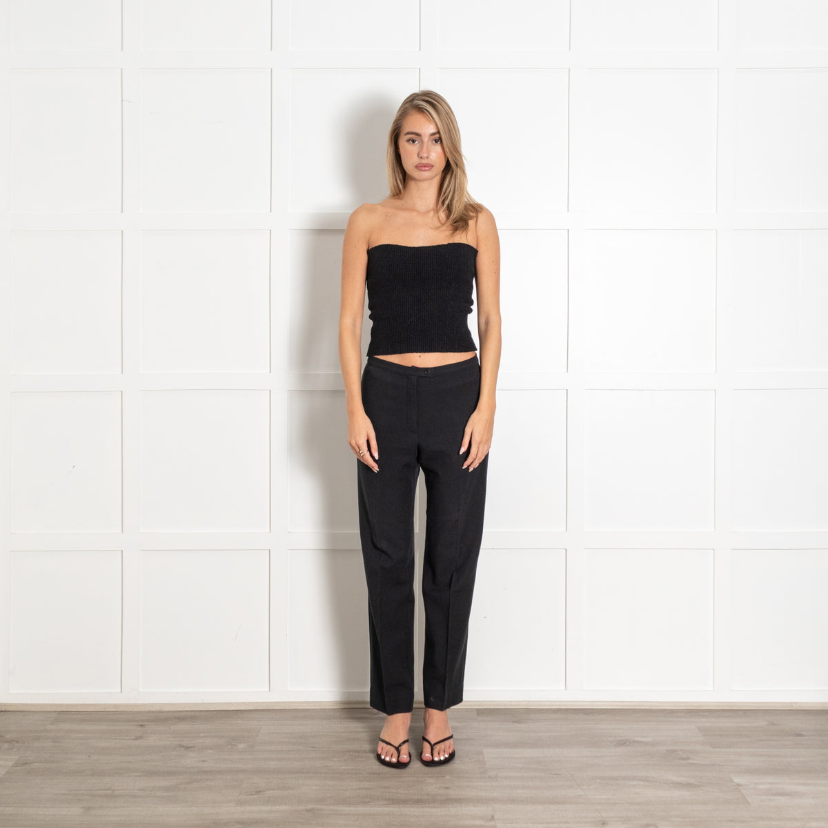Marella Navy Straight Leg Trousers - Image 1