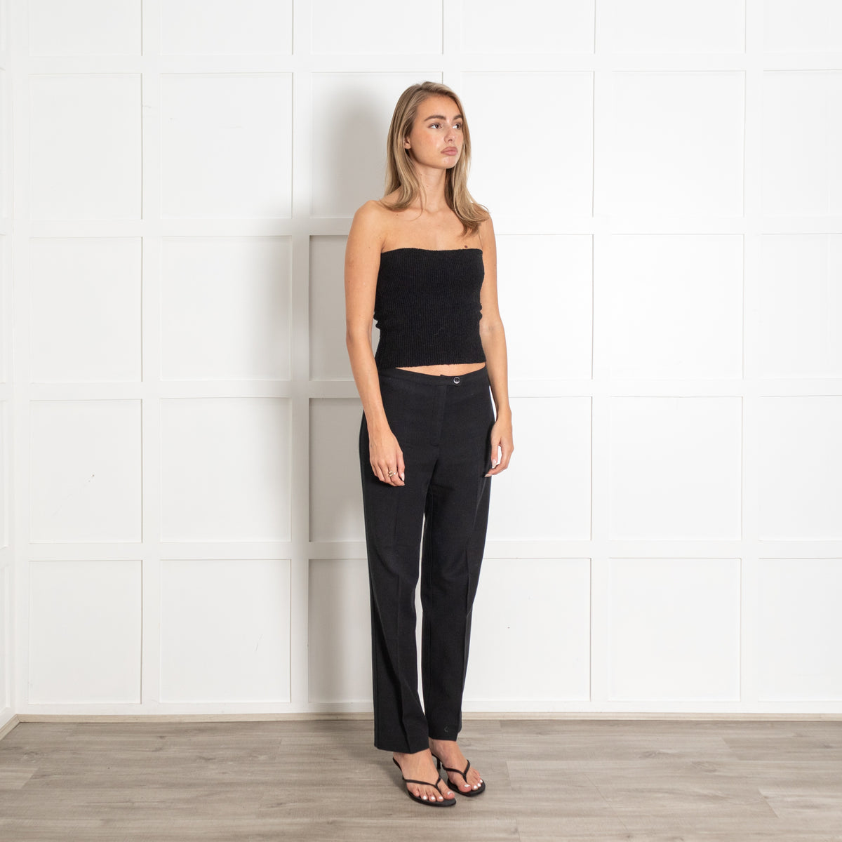Marella Navy Straight Leg Trousers - Image 7