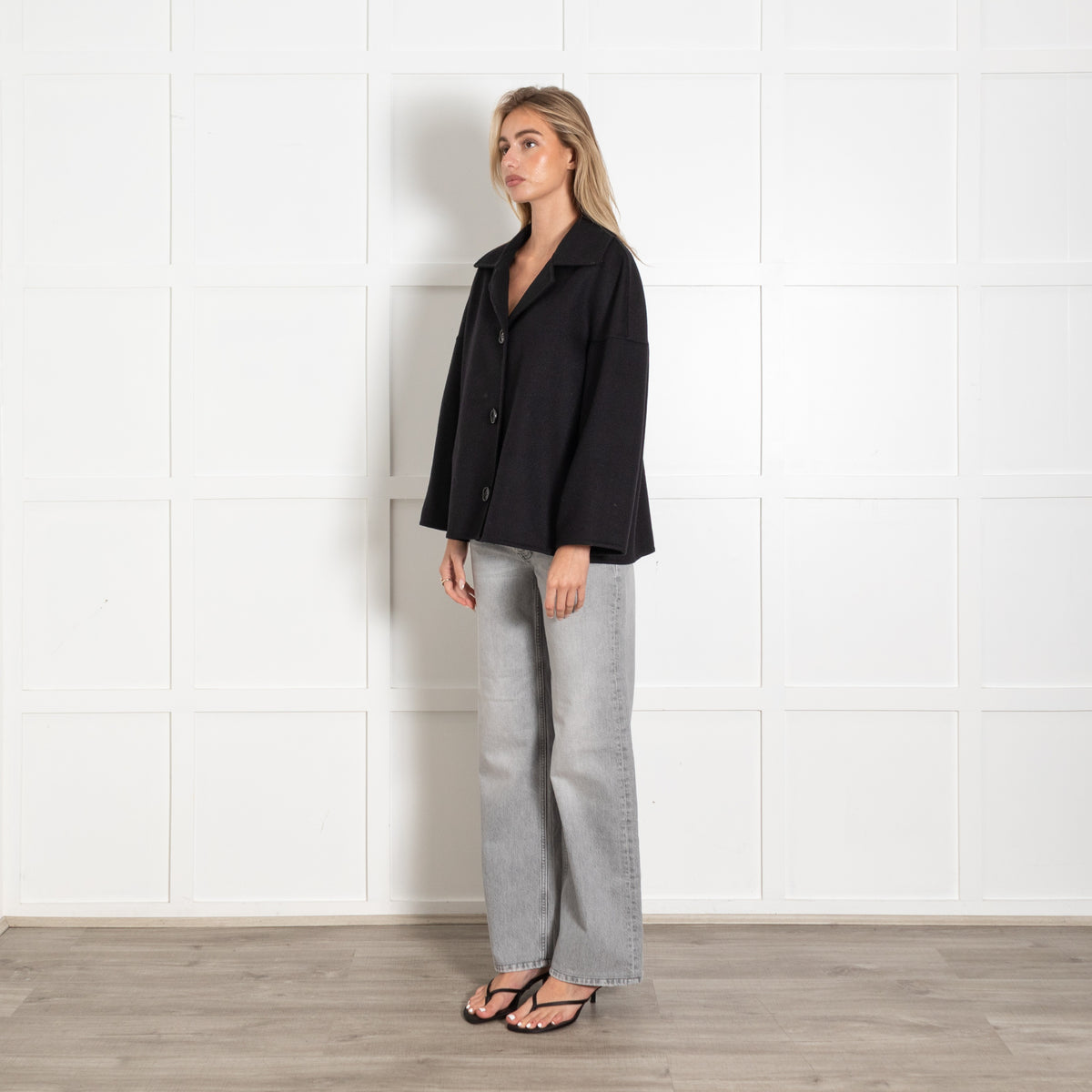 Marni Black Wool Short Coat - Image 3