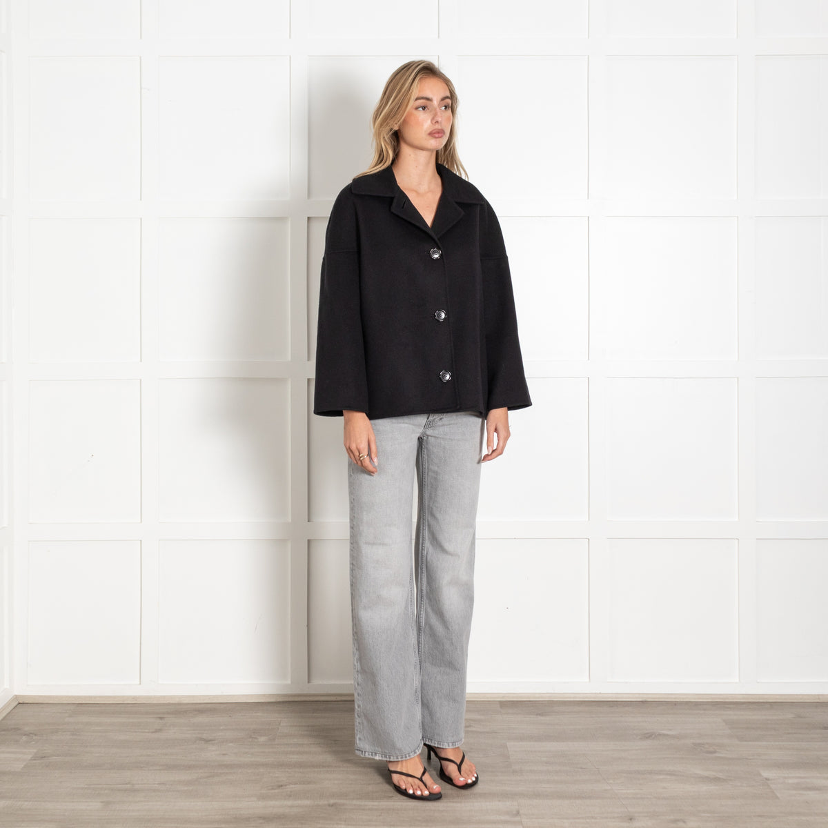 Marni Black Wool Short Coat - Image 7