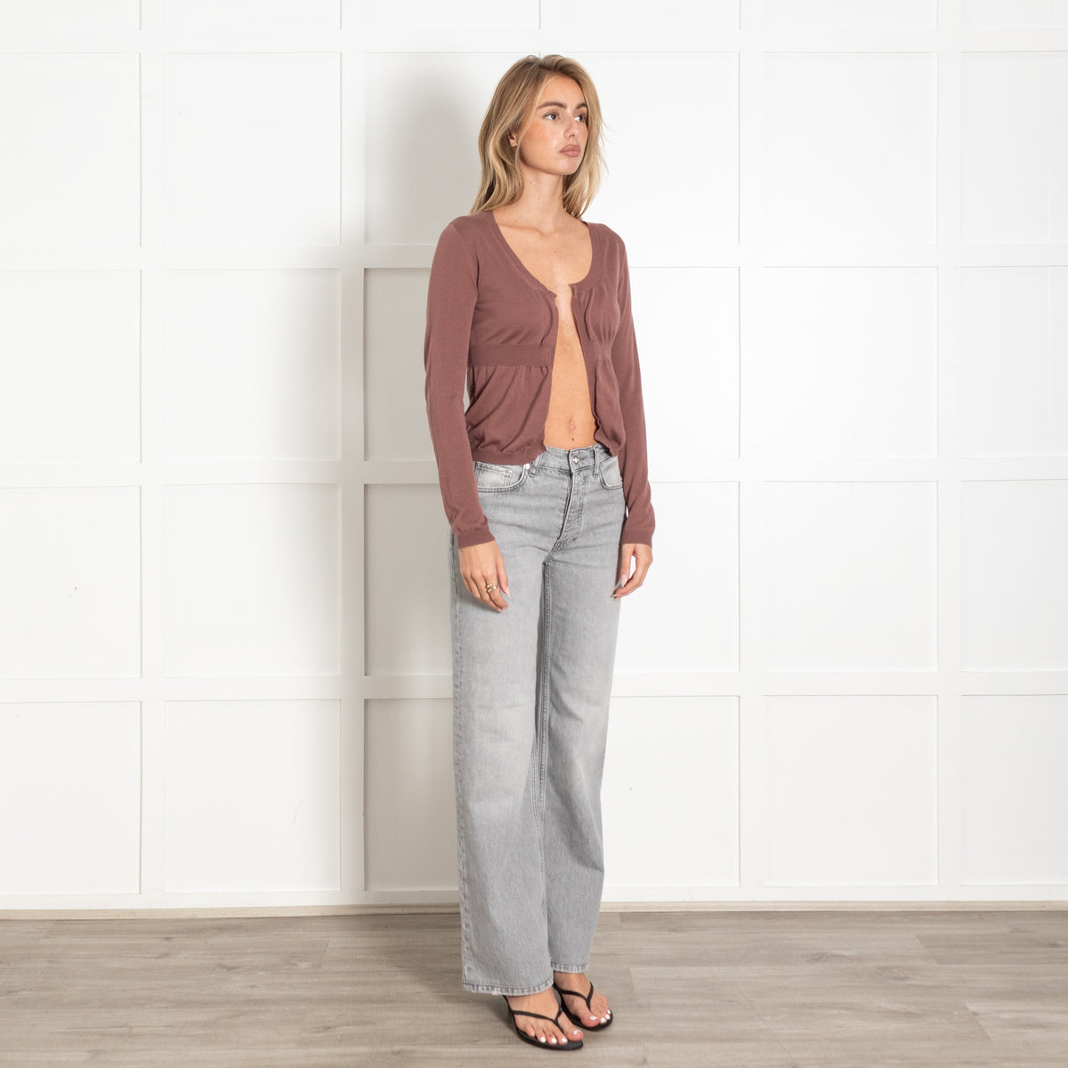 Marni Blush Fine Cotton Edge To Edge Cardigan - Image 7