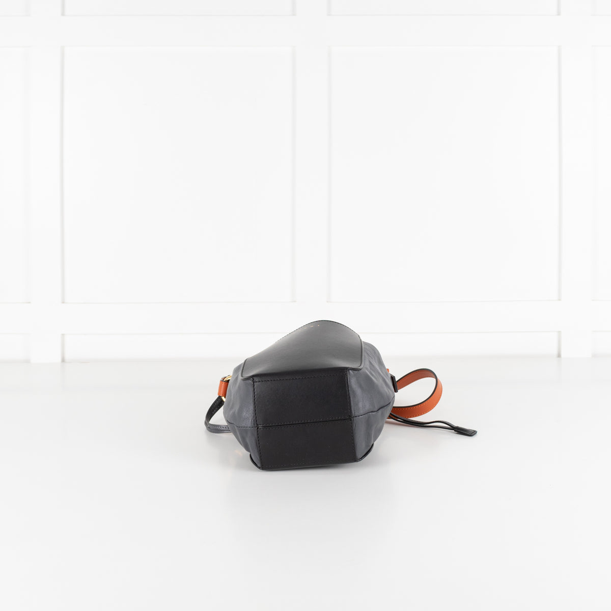 Marni Gusset Leather Black, Grey & Orange  Bag - Image 6
