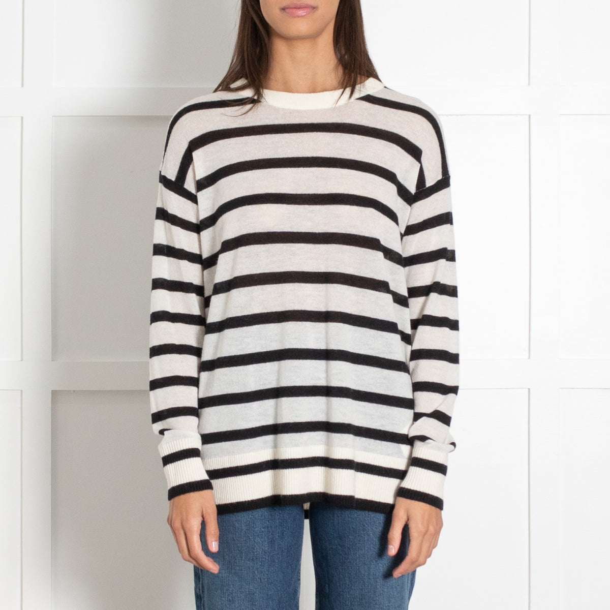 MAX&Co. Black & White Striped Sweater - Image 2