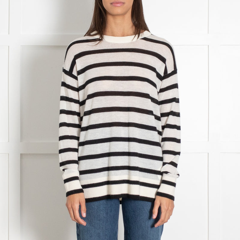 MAX&Co. Black & White Striped Sweater - Image 2