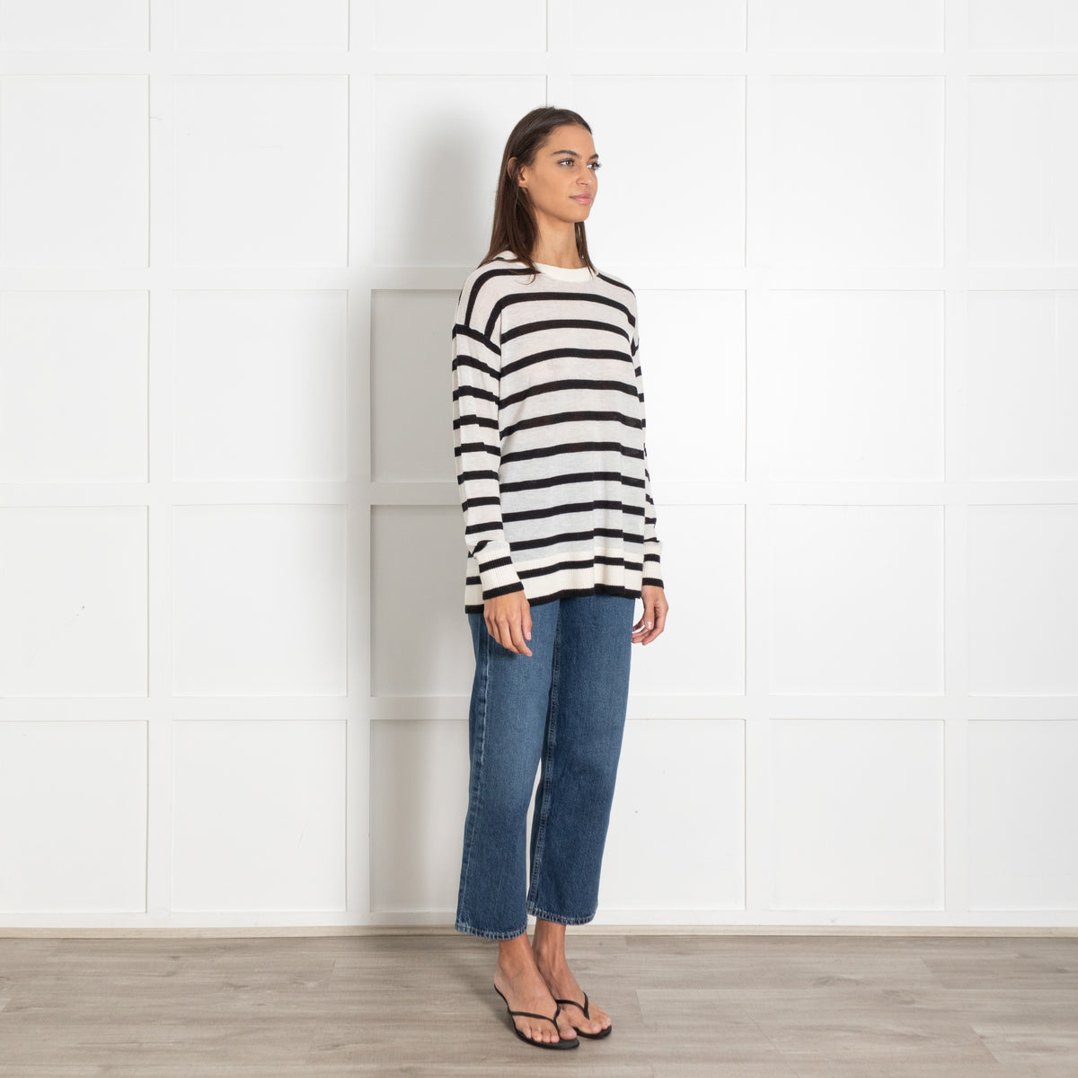 MAX&Co. Black & White Striped Sweater - Image 7
