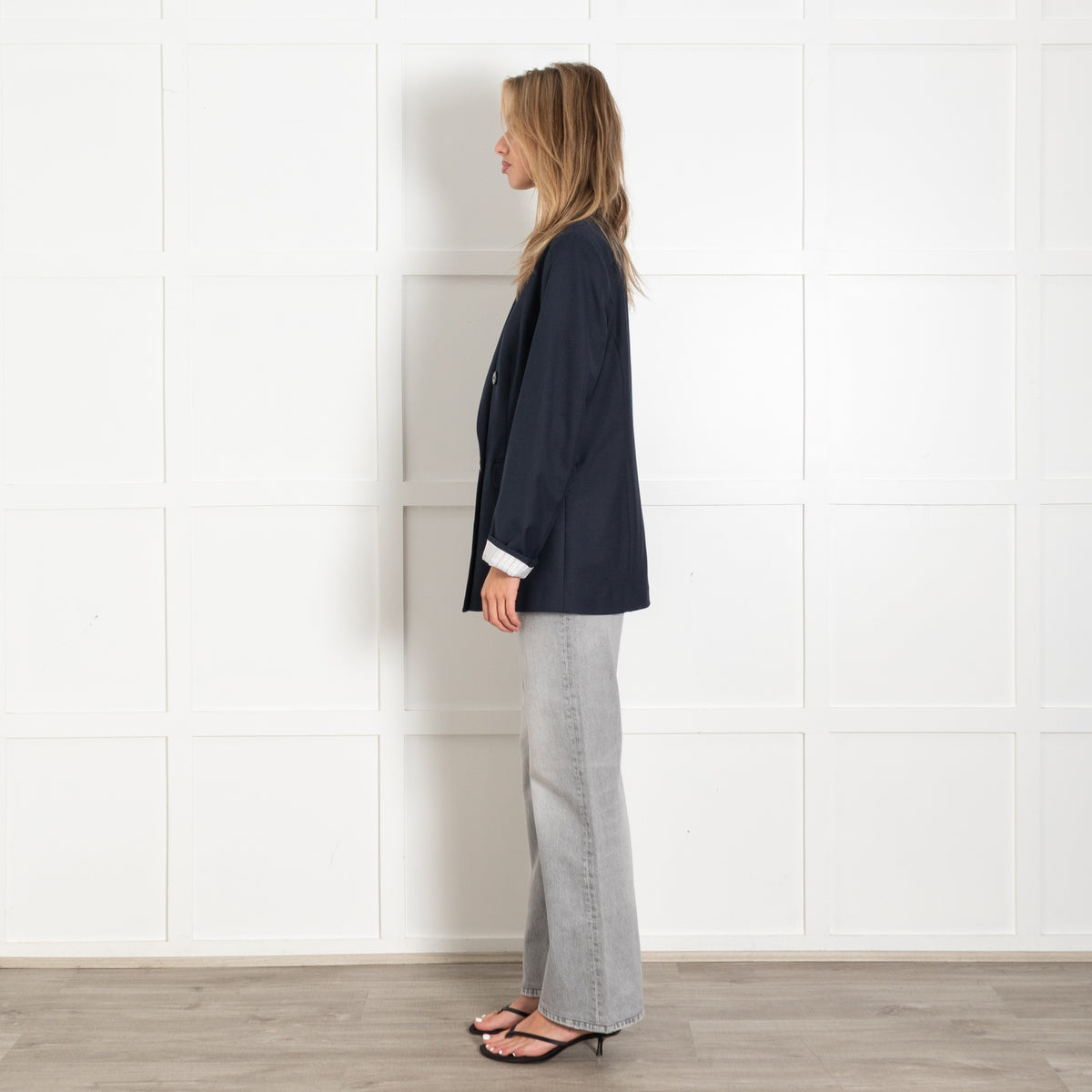Navy Double-Breasted Blazer - Image 4