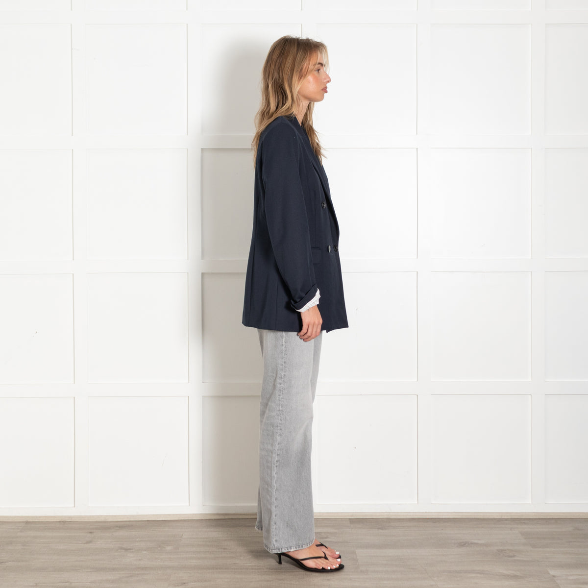 Navy Double-Breasted Blazer - Image 6