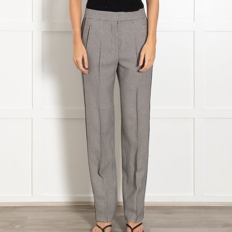 Houndstooth Pleated Pant Black & White Trousers - Image 2