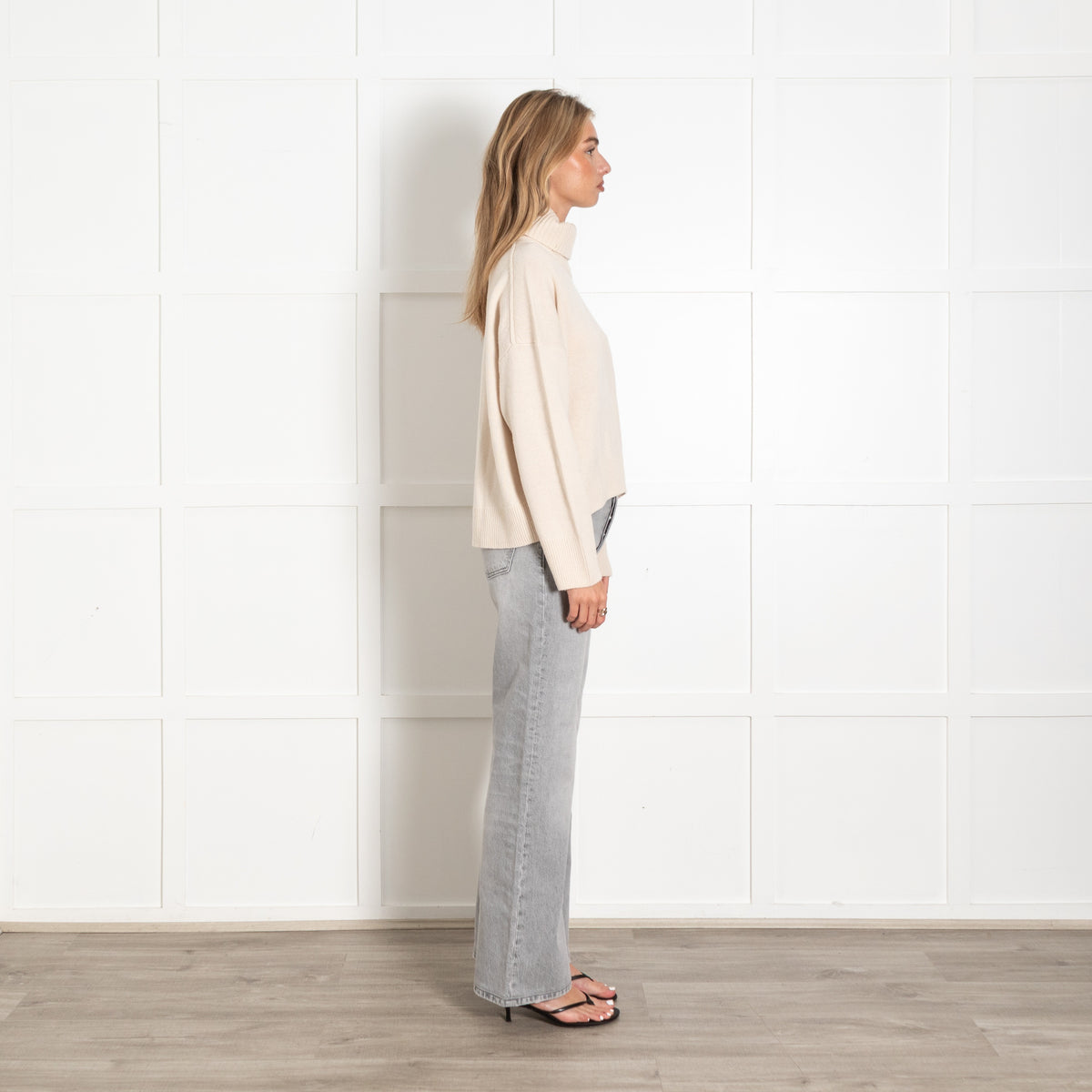 ME+EM Cream Detachable Collar Sweater - Image 6