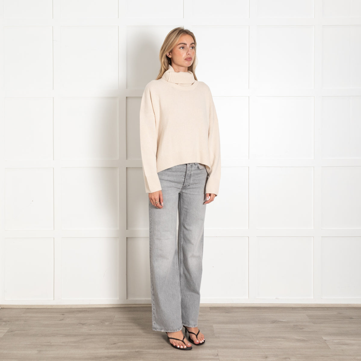 ME+EM Cream Detachable Collar Sweater - Image 7