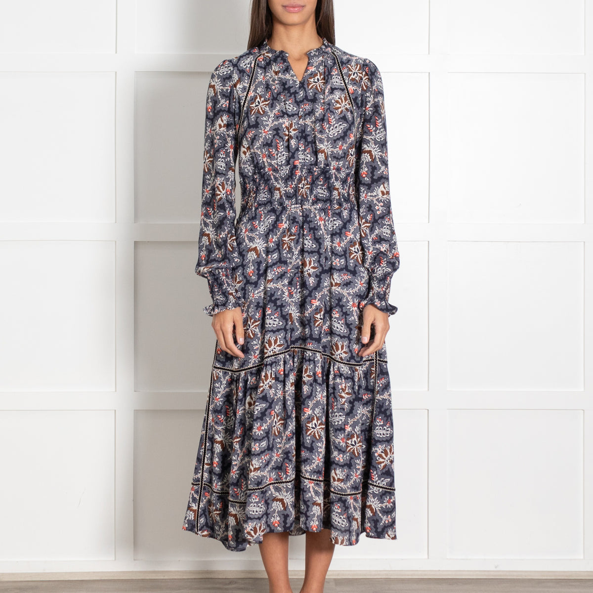 Me + Em Floral Navy Dress - Image 2