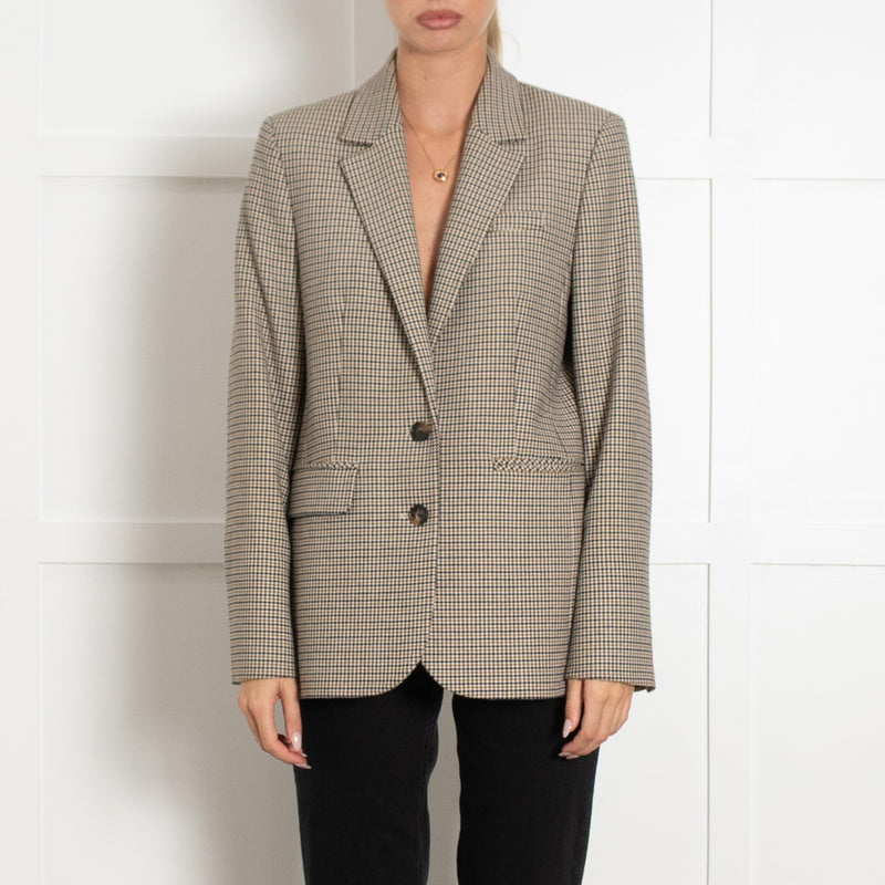 Me+Em Houndstooth Blazer With Navy Blue Lining - Image 2
