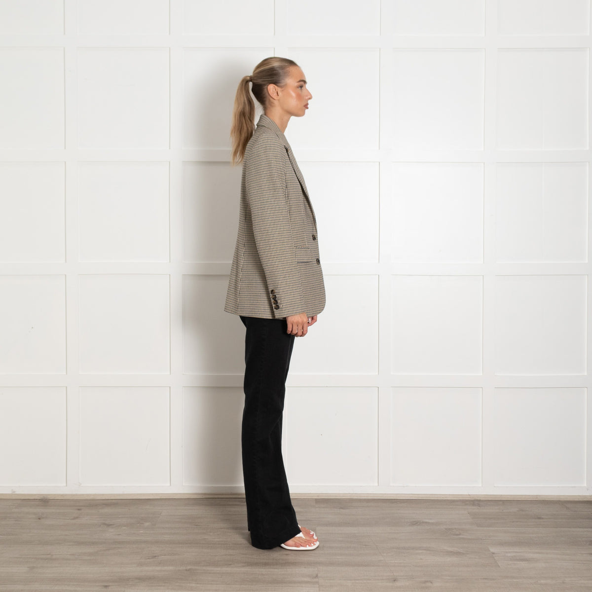 Me+Em Houndstooth Blazer With Navy Blue Lining - Image 6