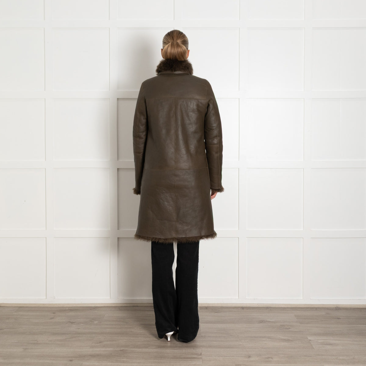 Me+Em Khaki Shealing Reversable Coat - Image 5