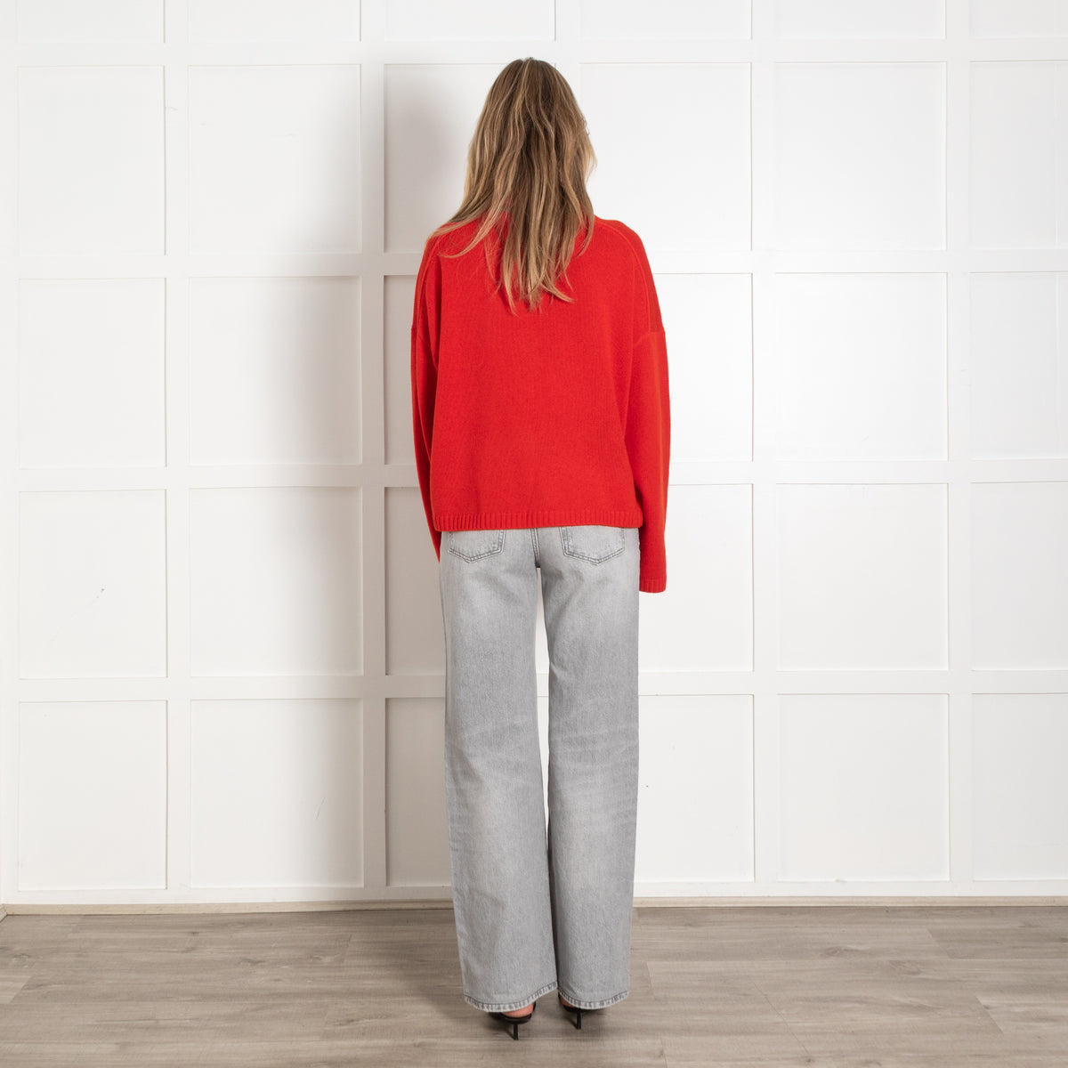 Me + Em Red Cowl Neck Sweater - Image 5