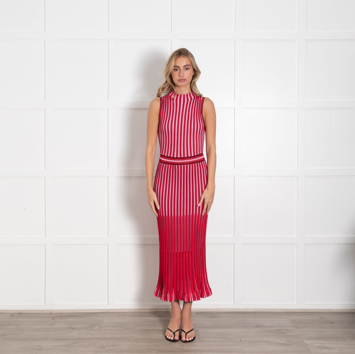 Me+Em Red Pink Knitted Dress UK 10 - Image 1