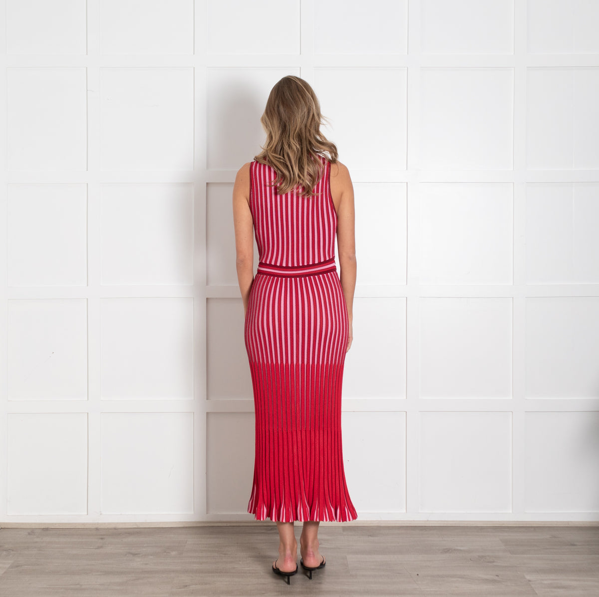 Me+Em Red Pink Knitted Dress UK 10 - Image 5