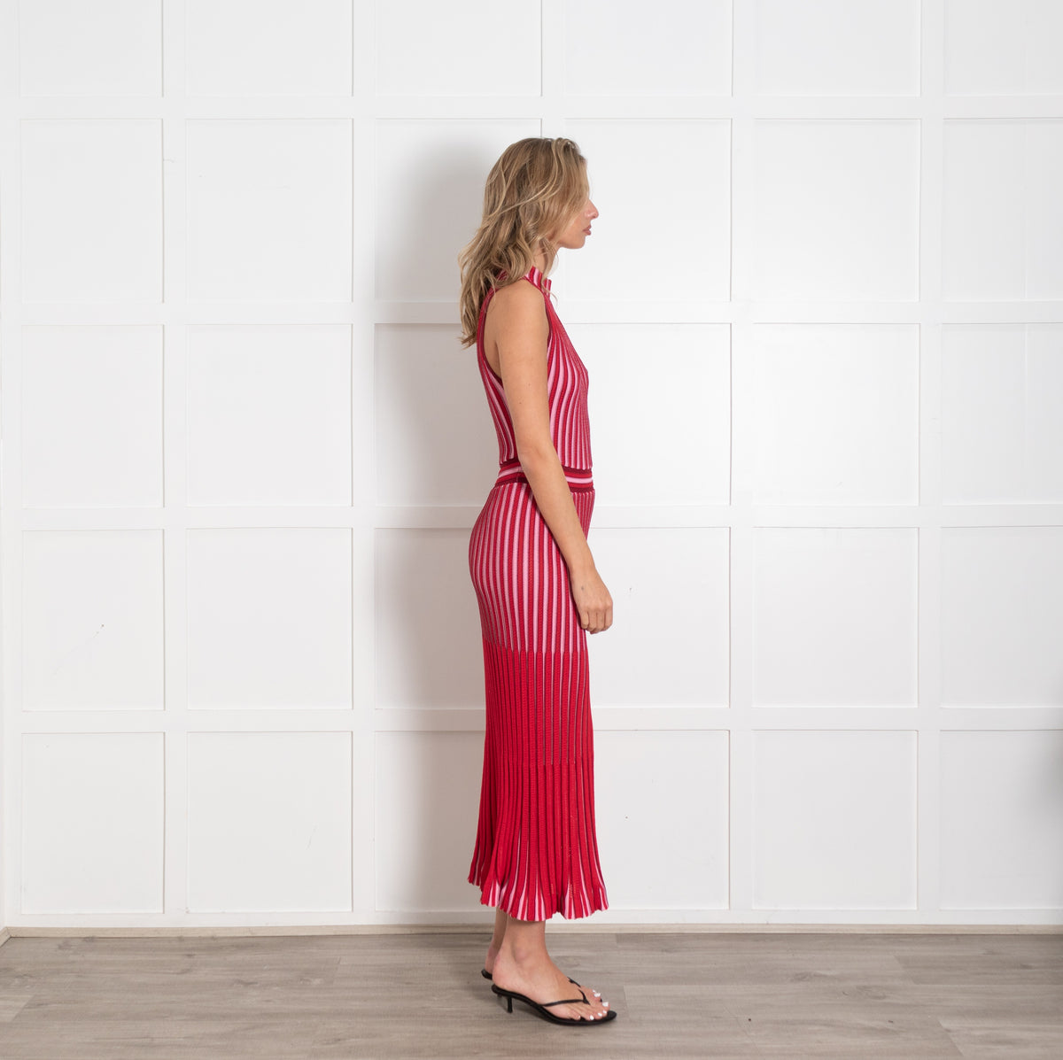 Me+Em Red Pink Knitted Dress UK 10 - Image 6
