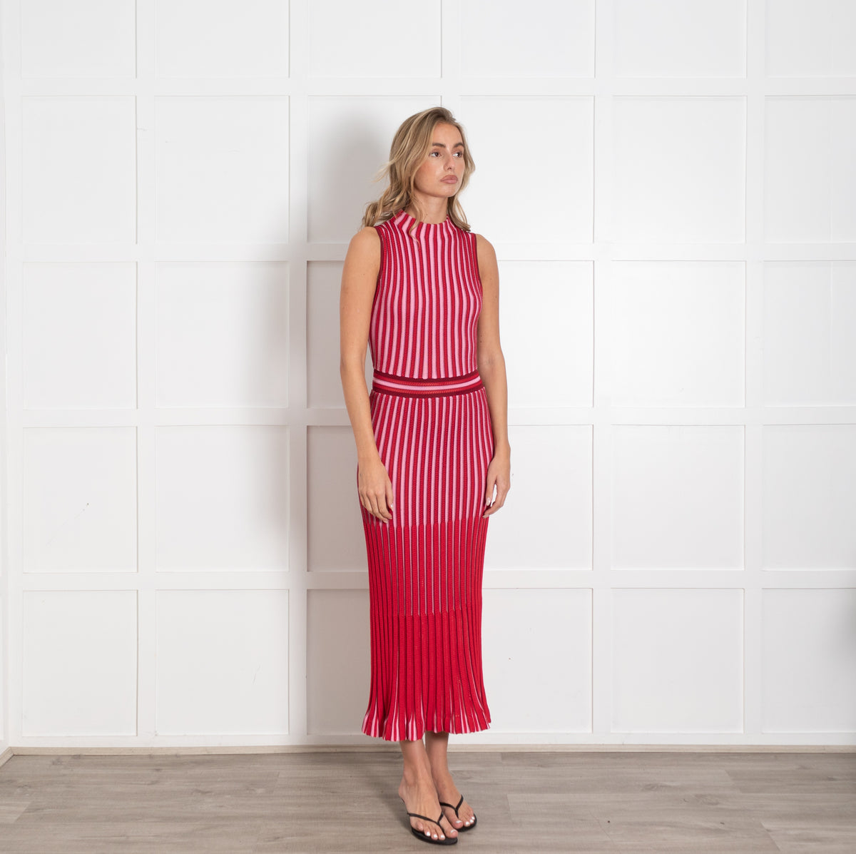 Me+Em Red Pink Knitted Dress UK 10 - Image 7
