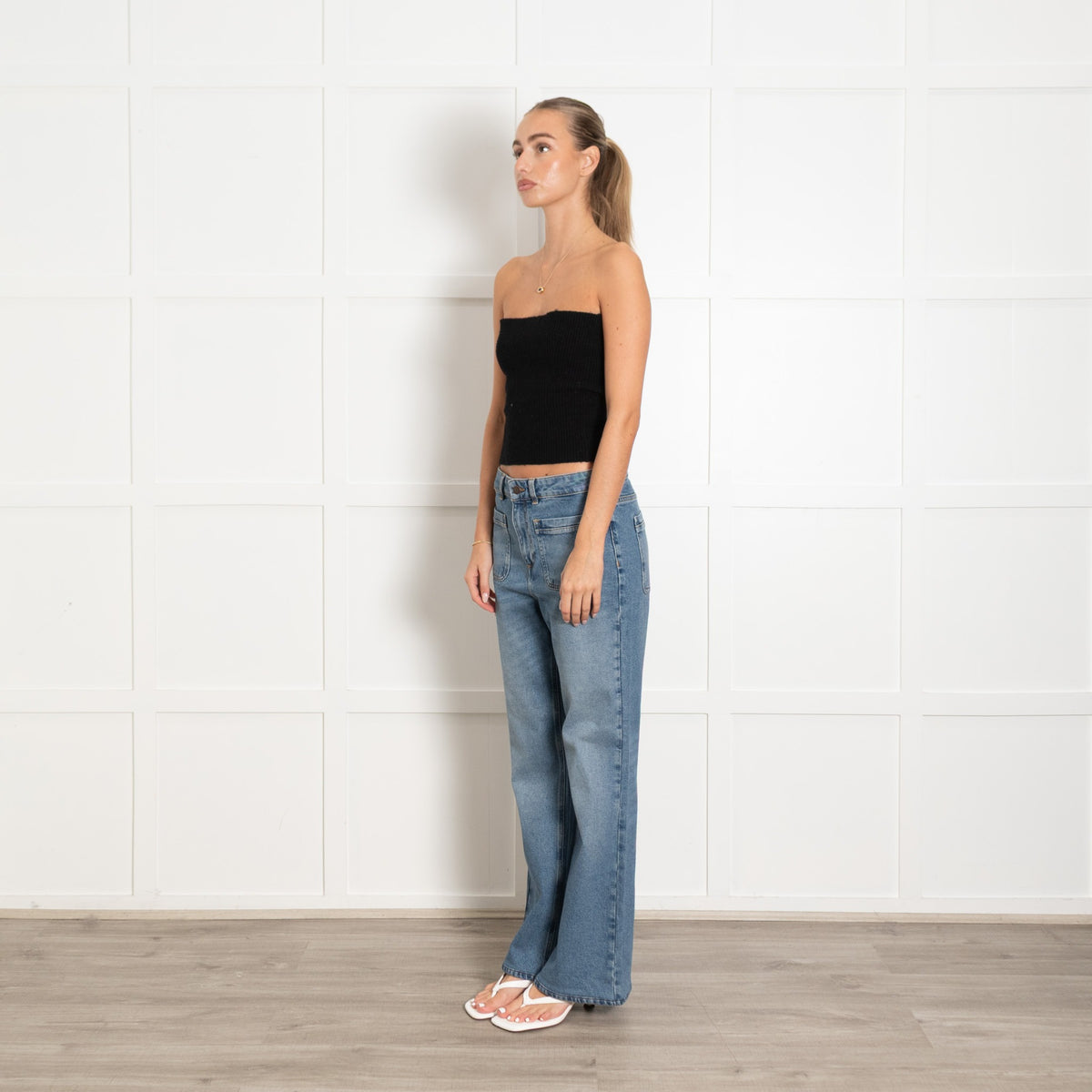 ME + EM Subtle Flared Jean Blue - Image 3