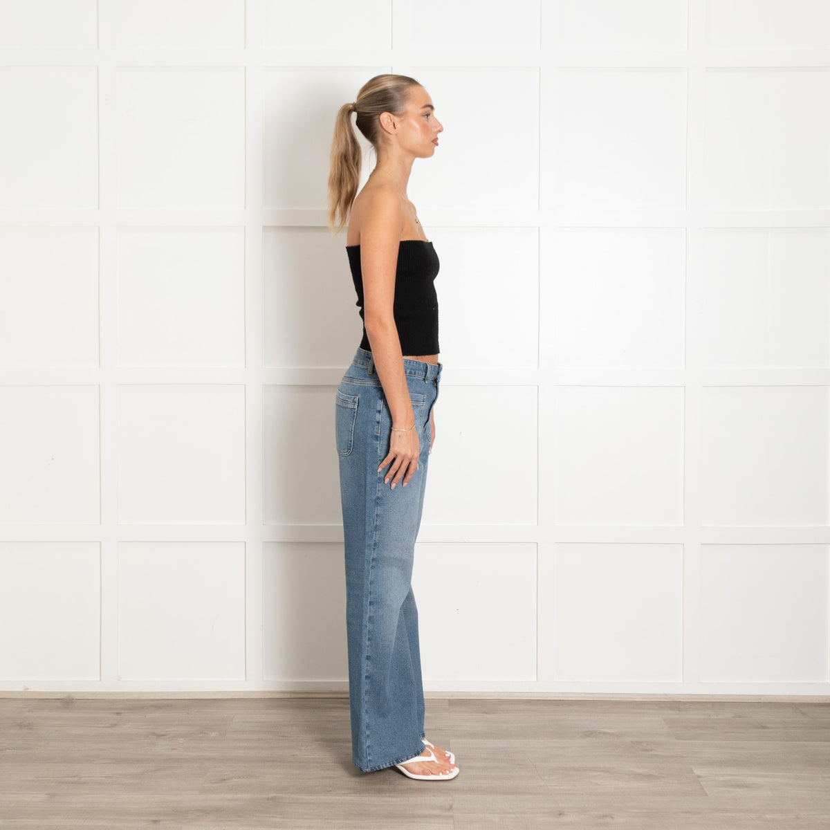 ME + EM Subtle Flared Jean Blue - Image 6