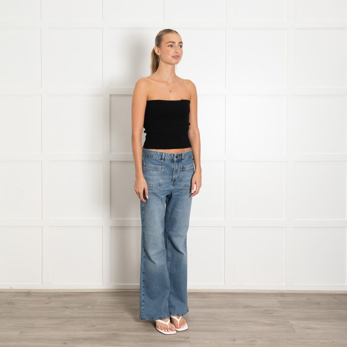 ME + EM Subtle Flared Jean Blue - Image 7