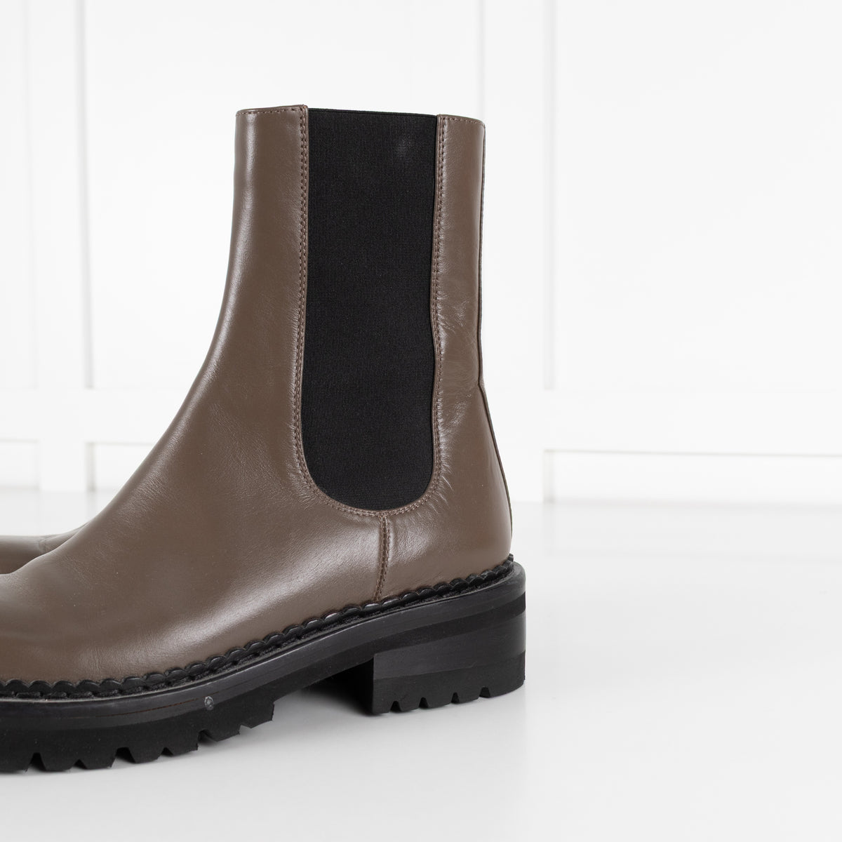 Me+Em Taupe Chunky Chelsea Leather Boots UK 4 - Image 11