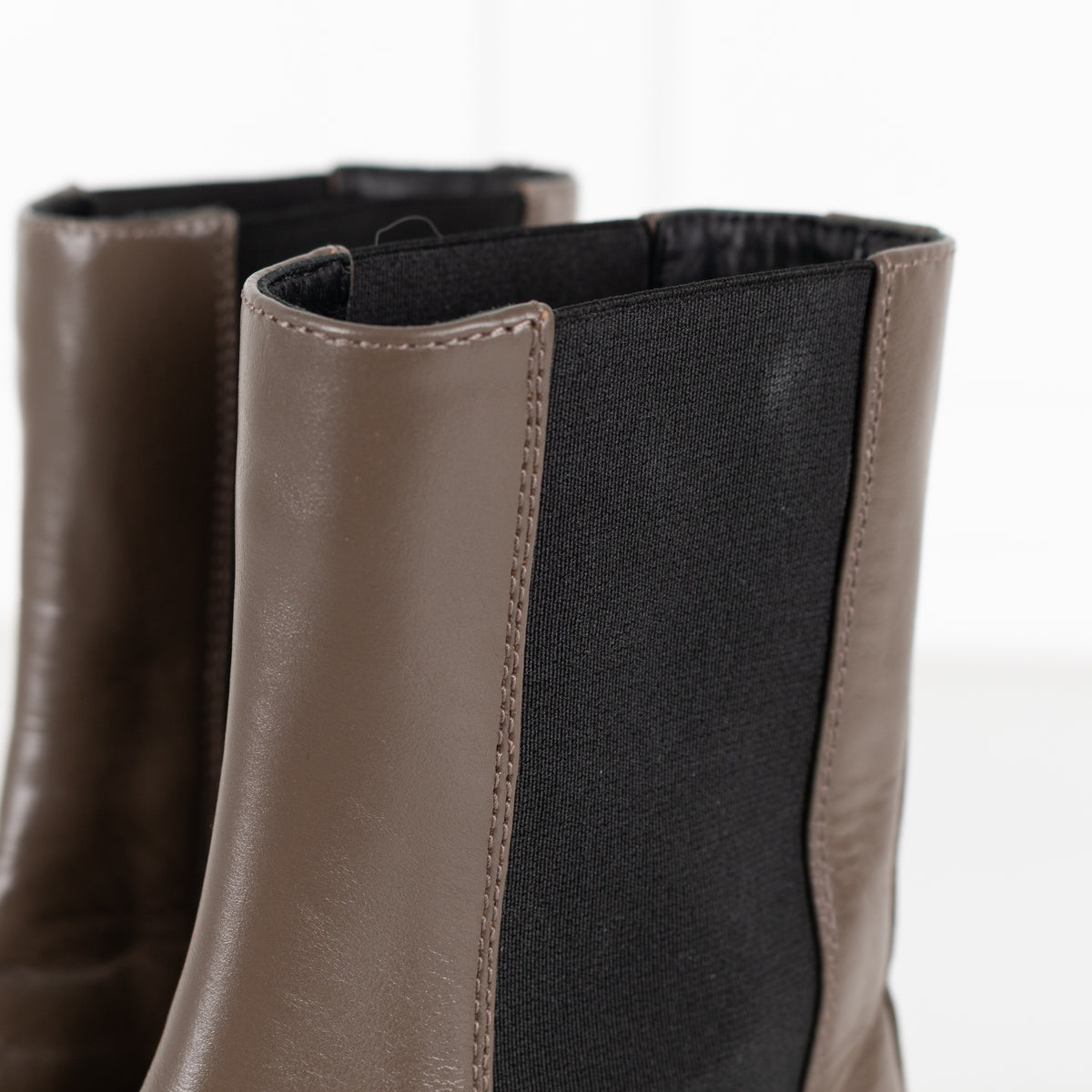 Me+Em Taupe Chunky Chelsea Leather Boots UK 4 - Image 12