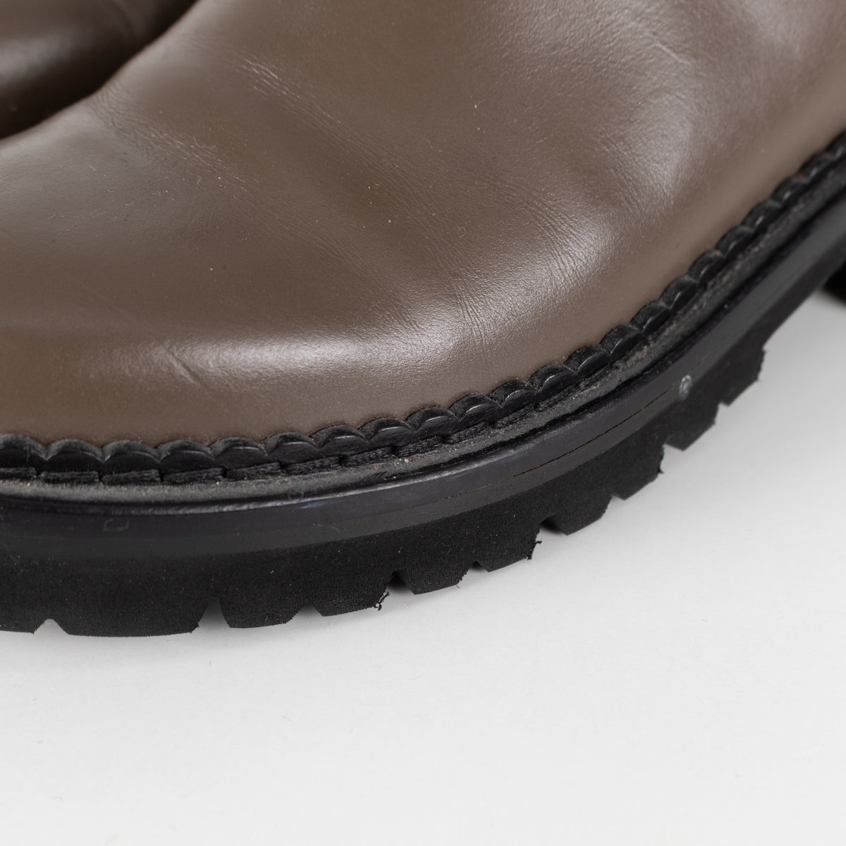 Me+Em Taupe Chunky Chelsea Leather Boots UK 4 - Image 13