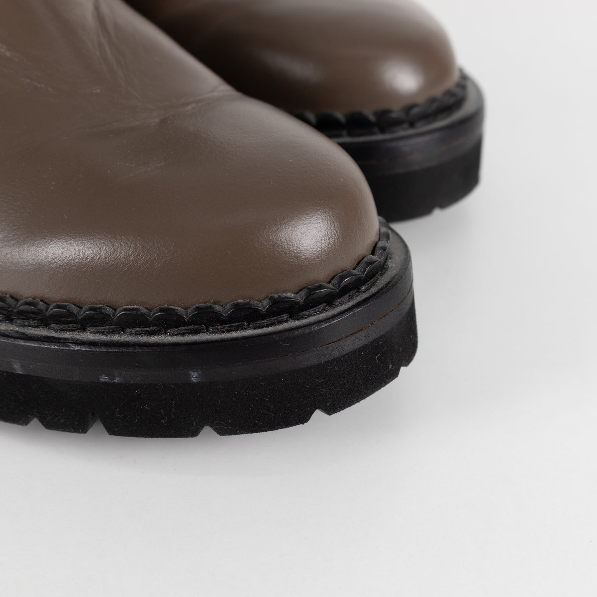 Me+Em Taupe Chunky Chelsea Leather Boots UK 4 - Image 14