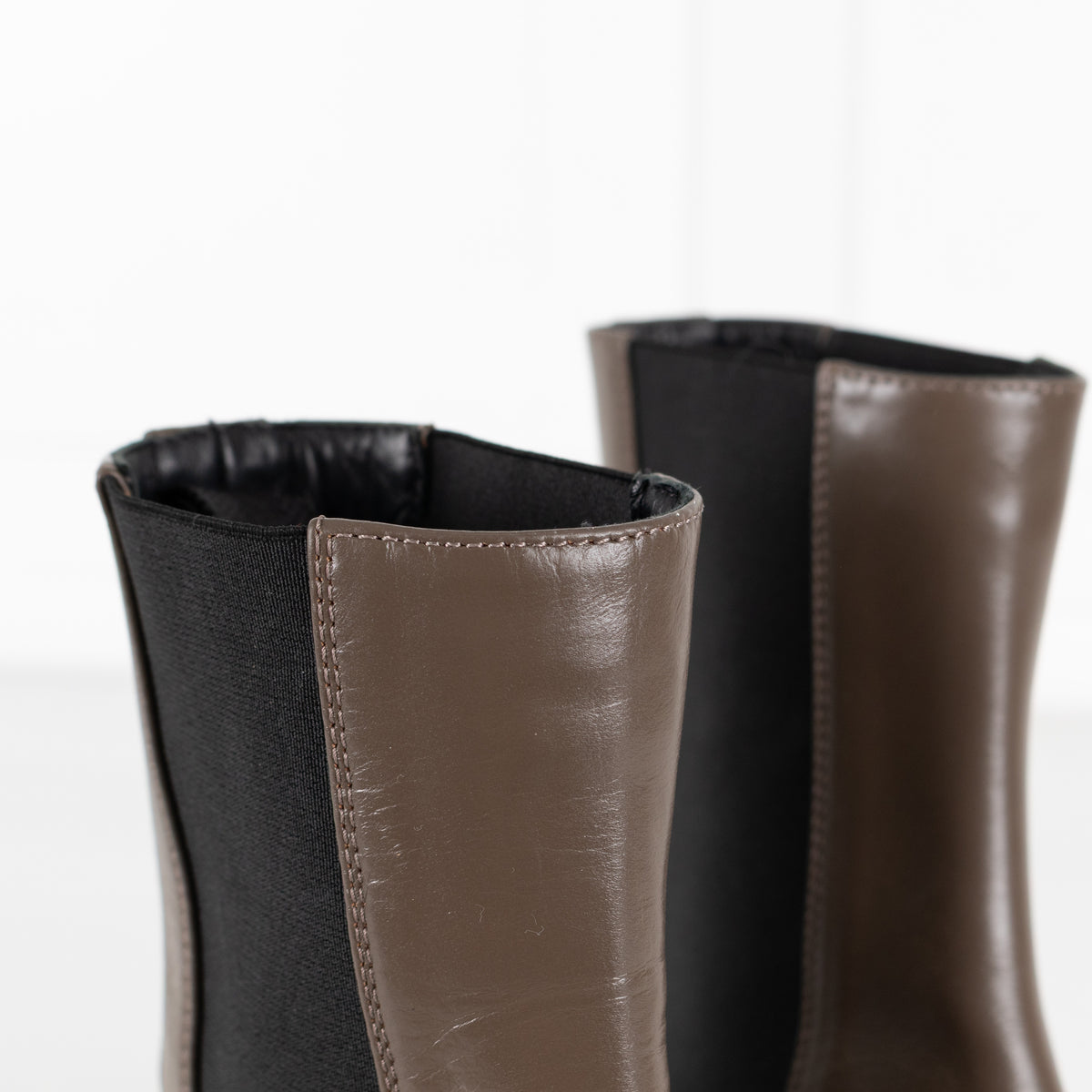 Me+Em Taupe Chunky Chelsea Leather Boots UK 4 - Image 17