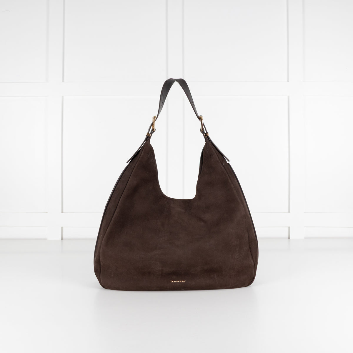 Michael Kors Brown Pebbled Leather Hobo Bag - Image 1