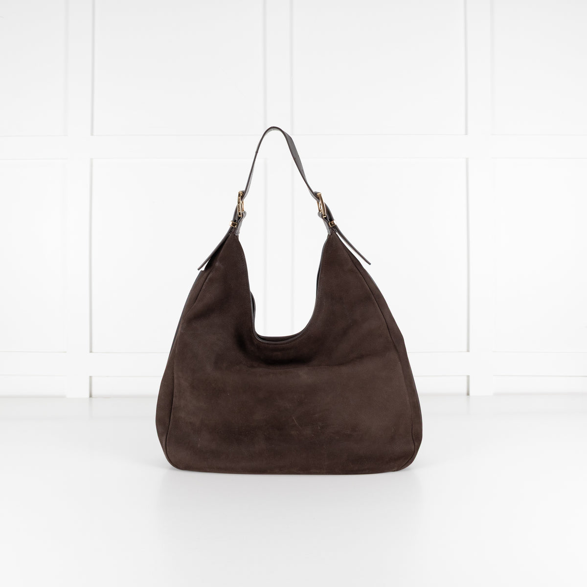 Michael Kors Brown Pebbled Leather Hobo Bag - Image 3