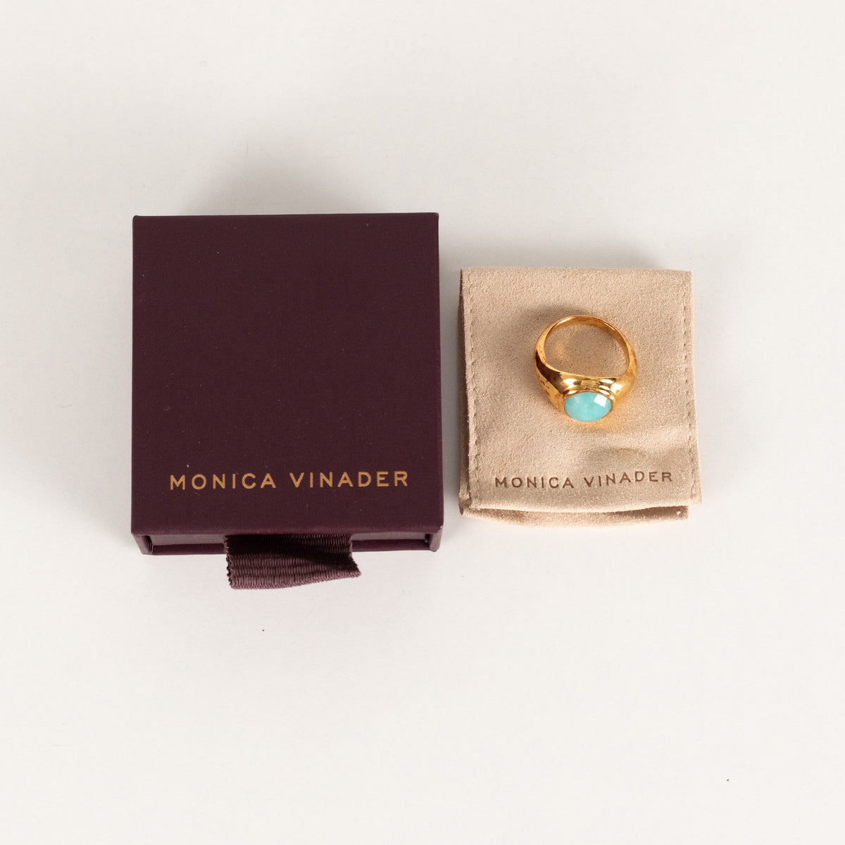 Monica Vinader Eclipse Gemstone Signet Ring - Image 2