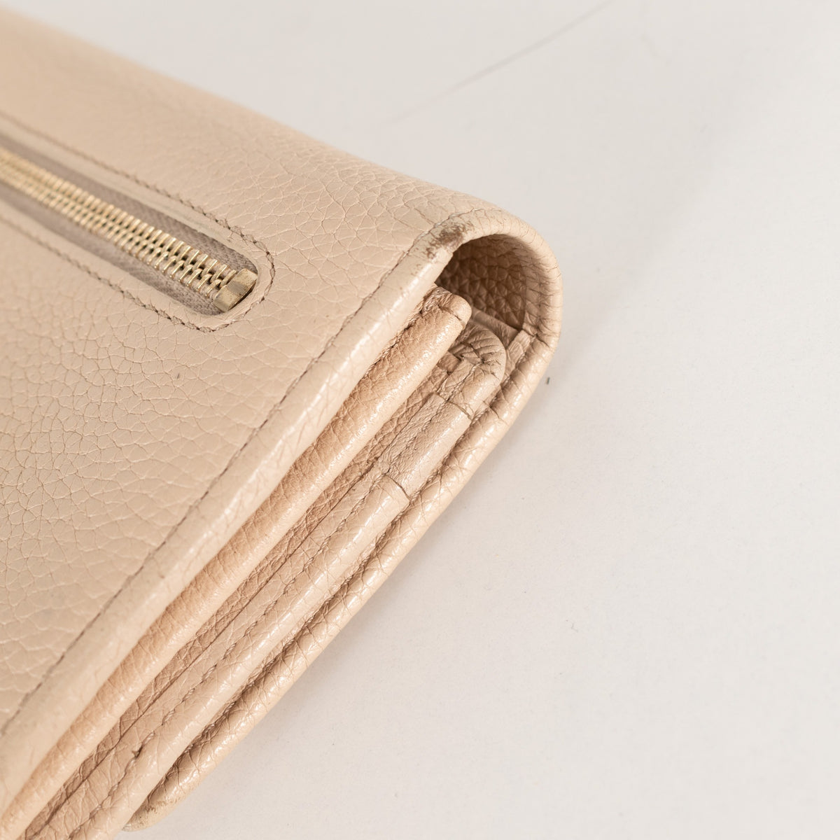 Mulberry Cream Pebbled Leather Wallet Purse - Image 12