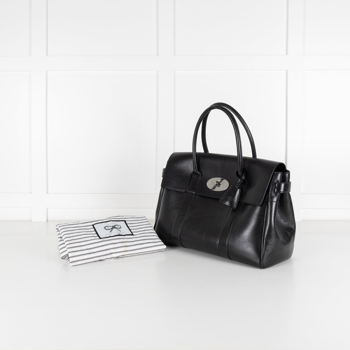 Mulberry Large Black Bayswater Handbag - Image 3