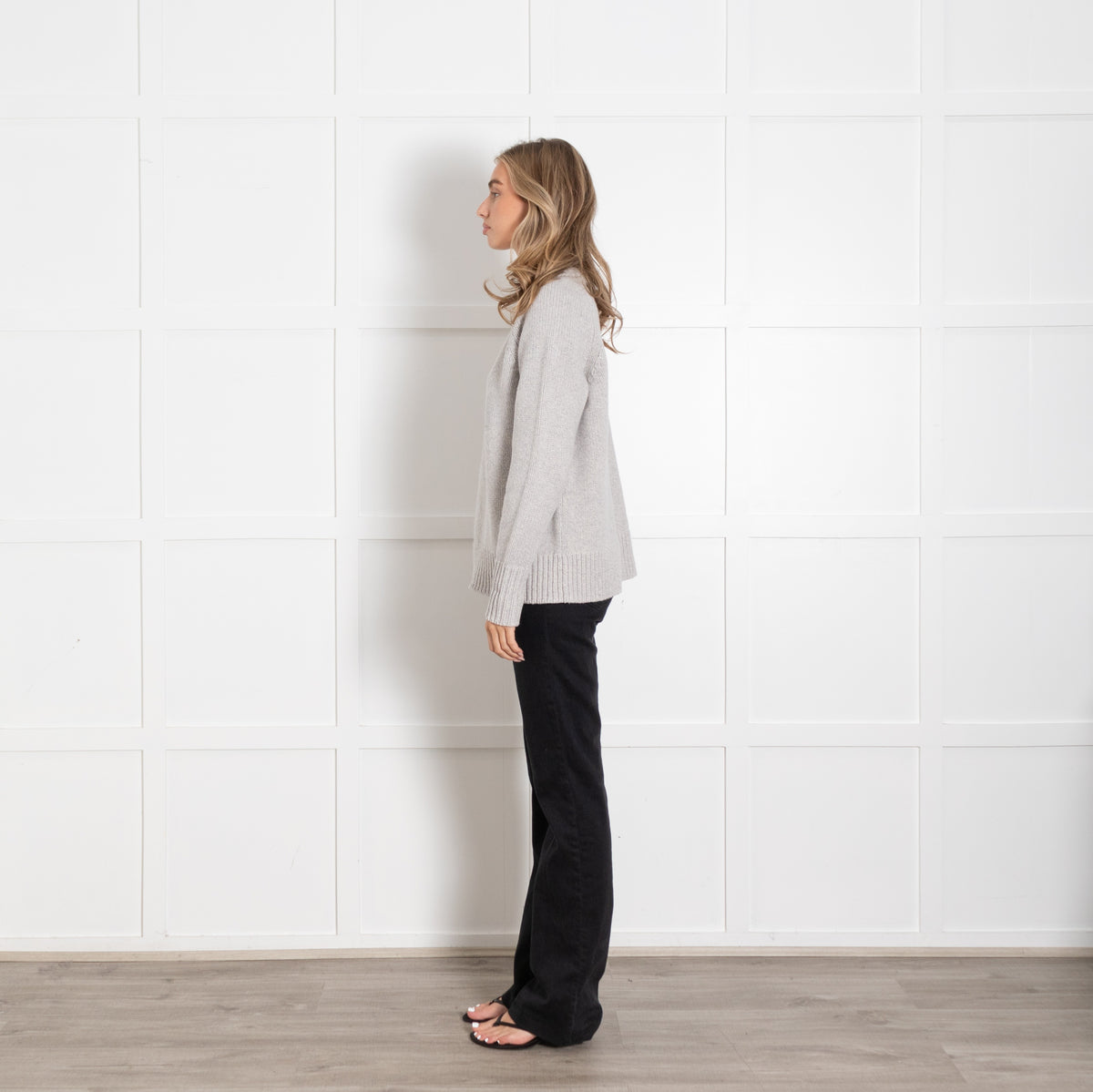 navygrey Grey Knit Sweater - Image 4