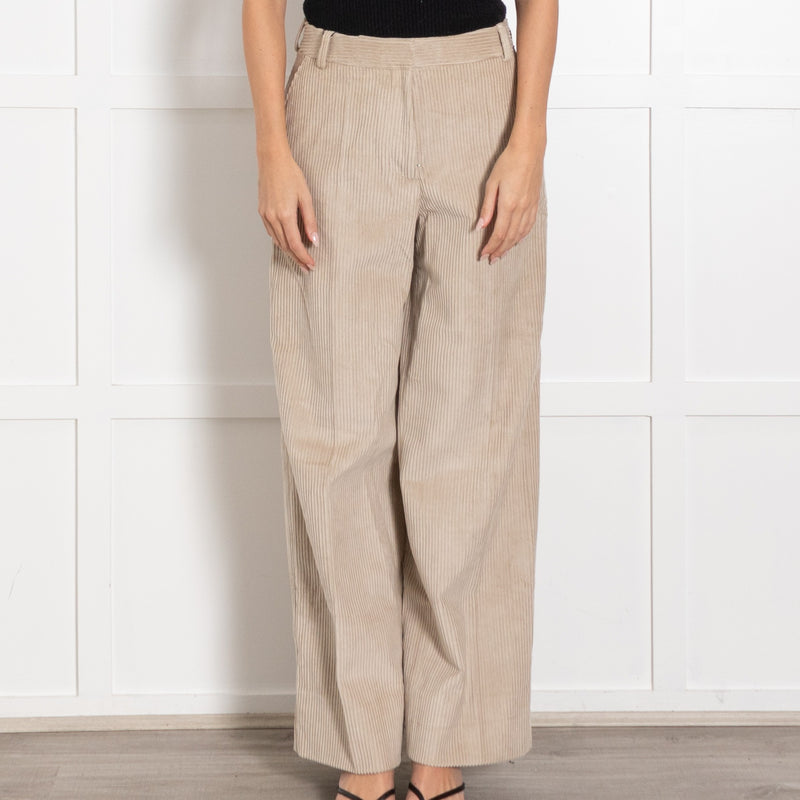 Officine Generale Beige Corduroy Trousers - Image 2