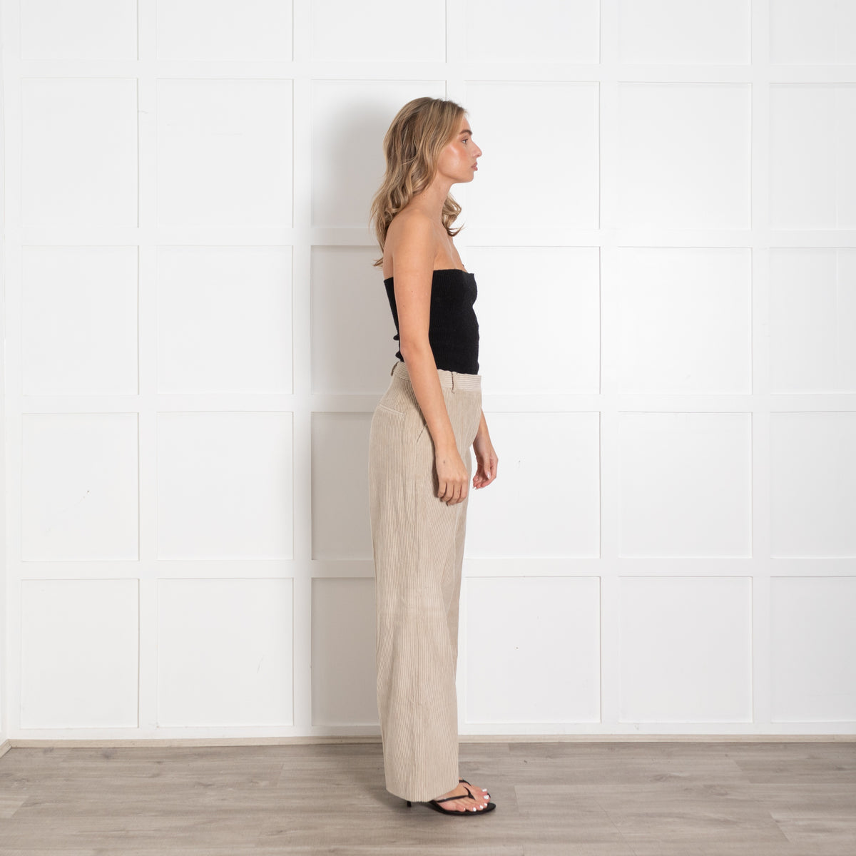 Officine Generale Beige Corduroy Trousers - Image 6