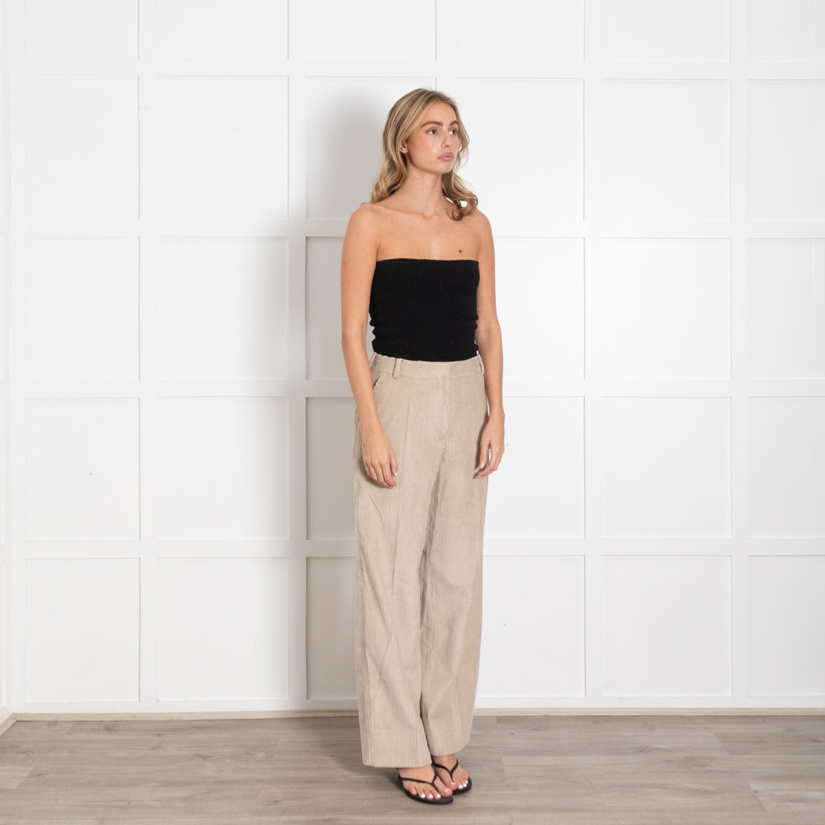 Officine Generale Beige Corduroy Trousers - Image 7