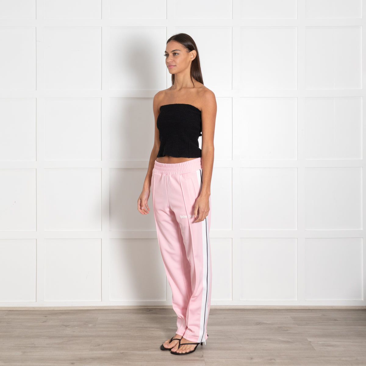 Pam Angels Pink White Side Stripes Joggers UK 8 - Image 3