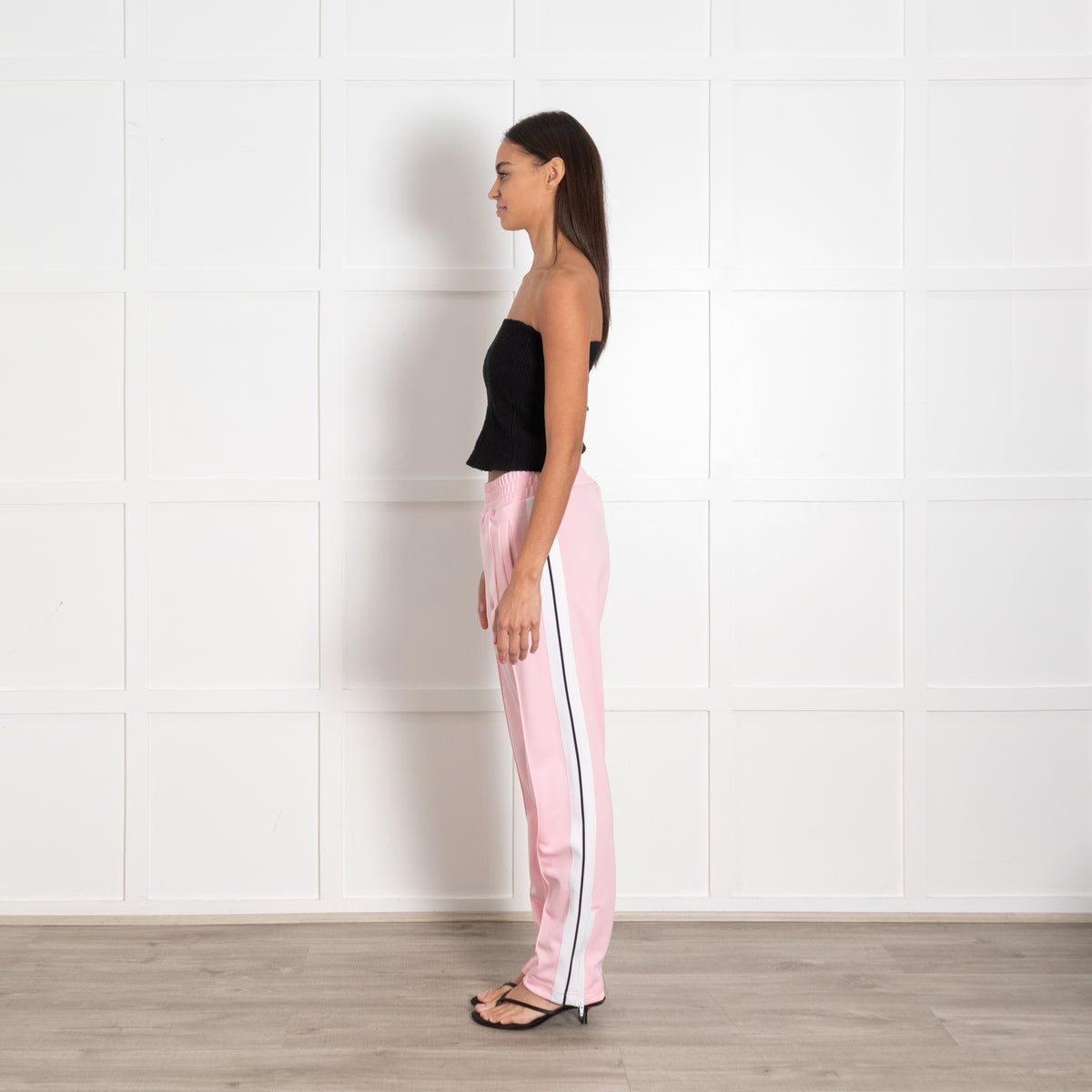 Pam Angels Pink White Side Stripes Joggers UK 8 - Image 4