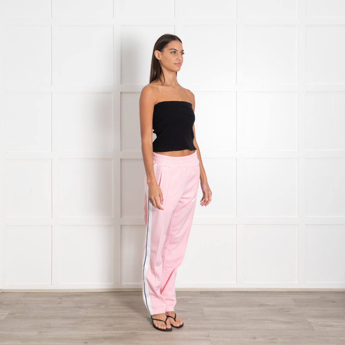 Pam Angels Pink White Side Stripes Joggers UK 8 - Image 7